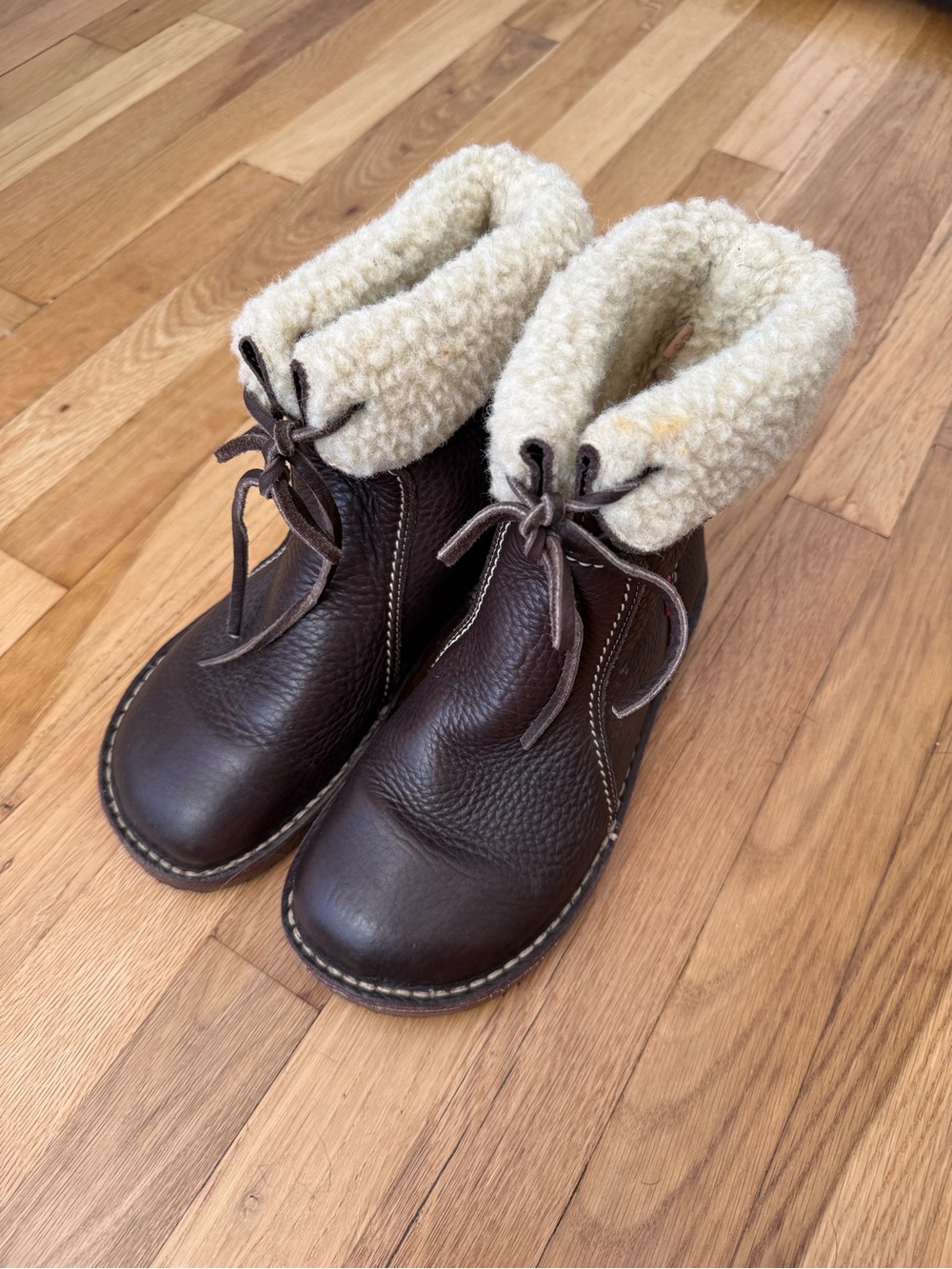 Duckfeet Arhus Stone Soft Leather Wool Lining Boots